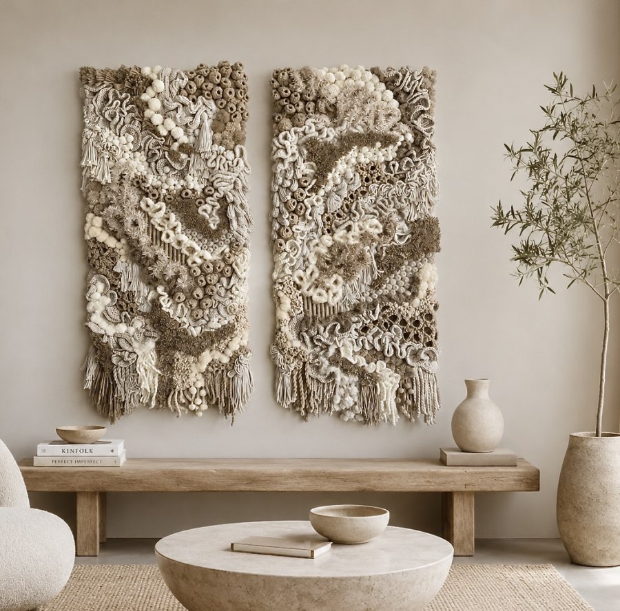 ORGANIC 1 & ORGANIC 2 (Totale breedte ± 120CM hoogte ± 125 CM dikte ± 8 CM)